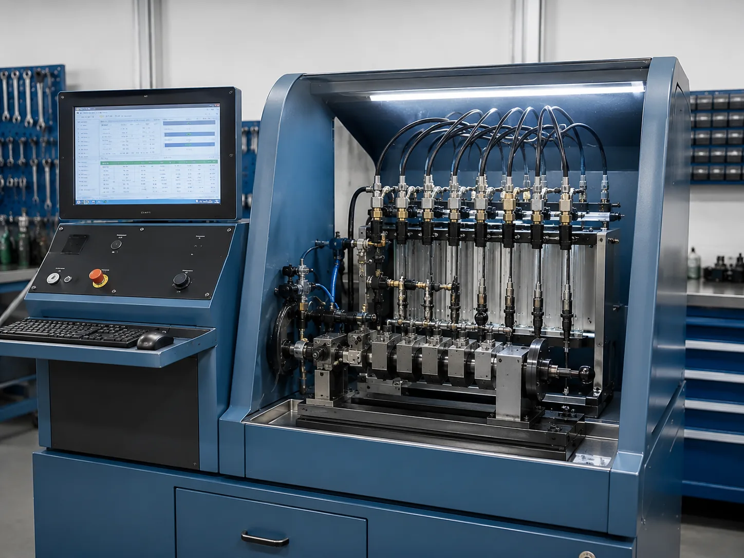Delphi/Hartridge tarzı test cihazı — Üçler Pompa Enjektör servisi