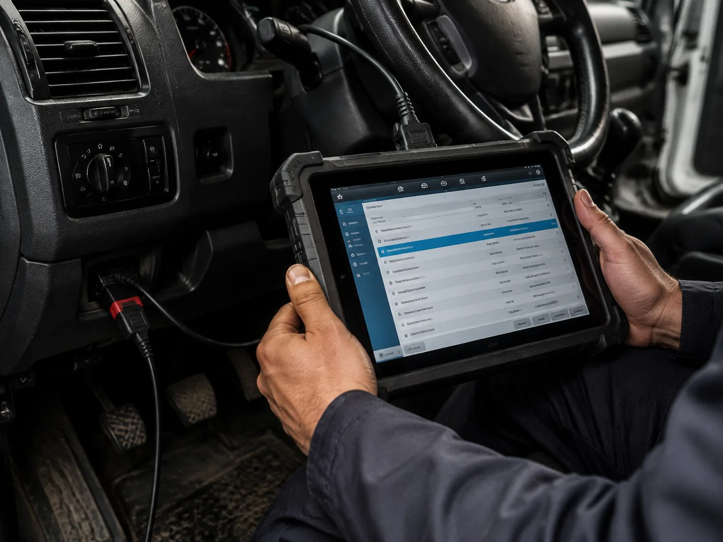 OBD teşhis tableti ekranı — Üçler Pompa Enjektör servisi